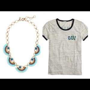 J.Crew Necklace and Tee